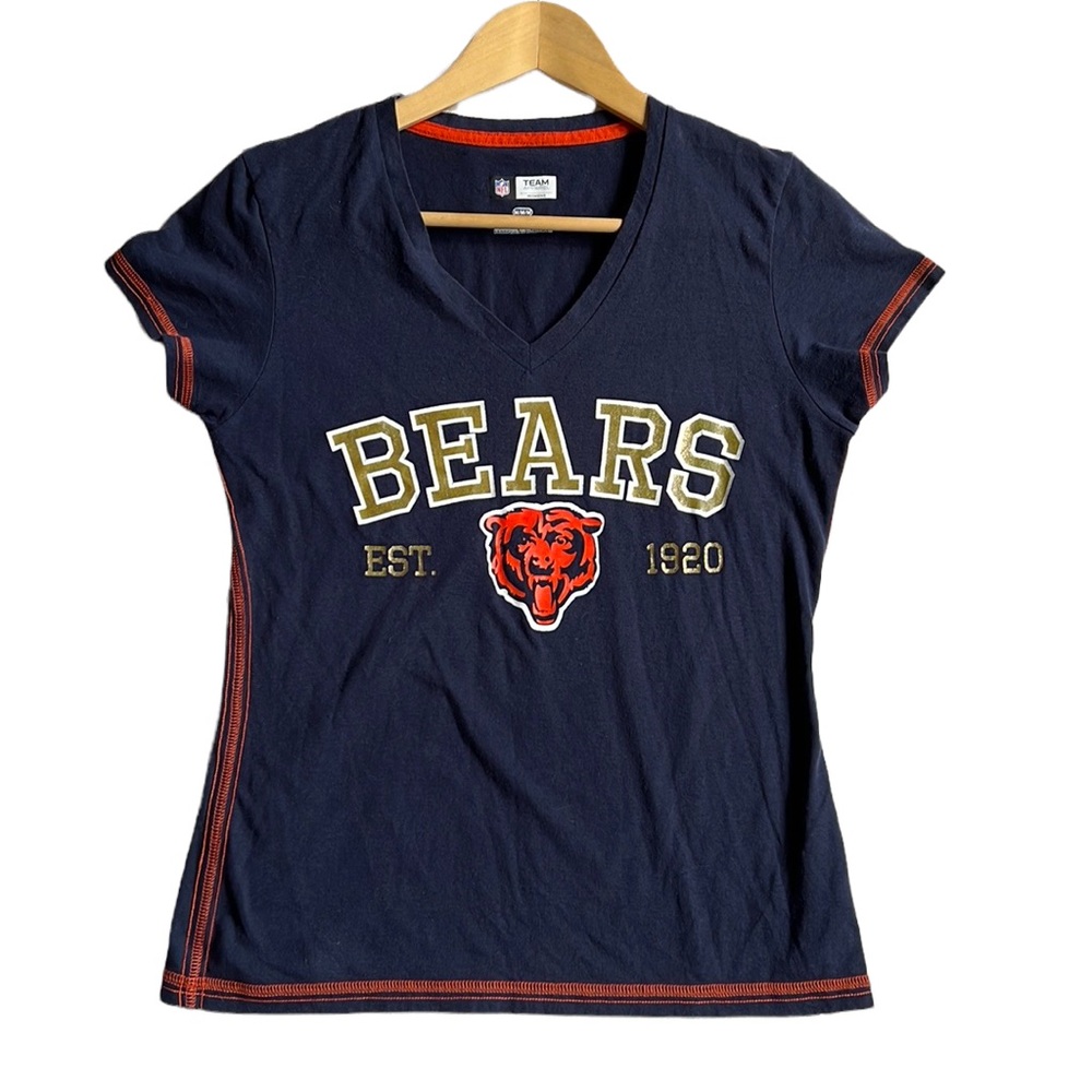 NFL Team Apparel Bears Women's Graphic Tee Shirt Size Medium